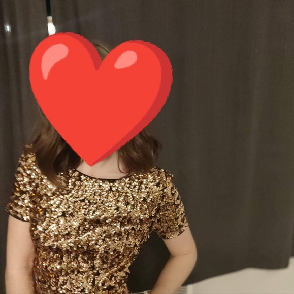 Gold sequin dress - Picture 5 of 6